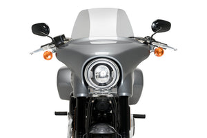 Puig High Road Touring Screen For Harley Davidson Softail Sport Glide FLSB (2018 - Onwards) - Smoke