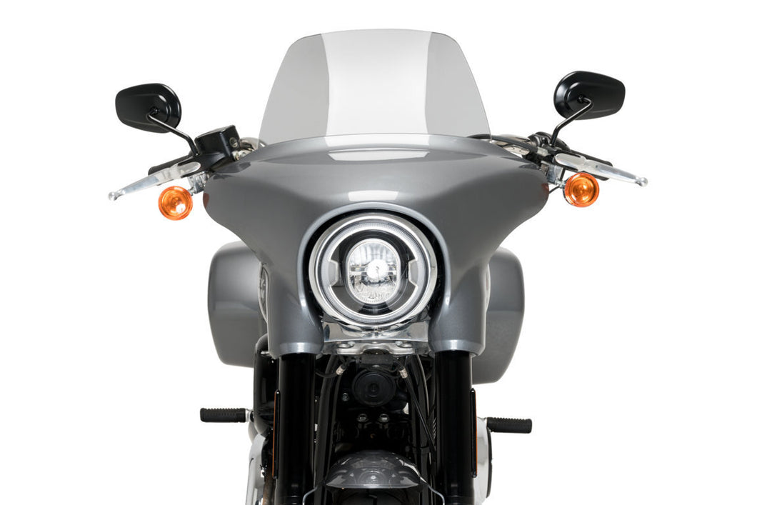 Puig High Road Touring Screen For Harley Davidson Softail Sport Glide FLSB (2018 - Onwards) - Smoke
