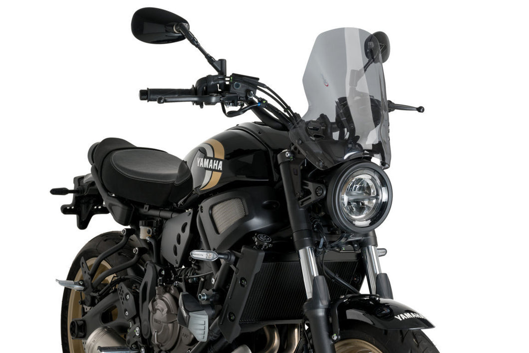 Puig New Generation Sport Screen For Yamaha XSR700 (2021 - Onwards) - Smoke
