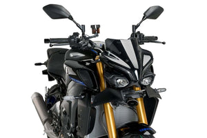 Puig Downforce Naked Frontal Spoilers For Yamaha MT-10 (2022 - Onwards) - Matt Black