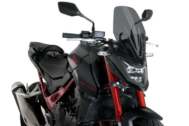 Puig New Generation Touring Screen For Honda CB750 Hornet (2023 - Onwards) - Dark Smoke