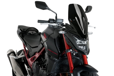 Puig New Generation Touring Screen For Honda CB750 Hornet (2023 - Onwards) - Black