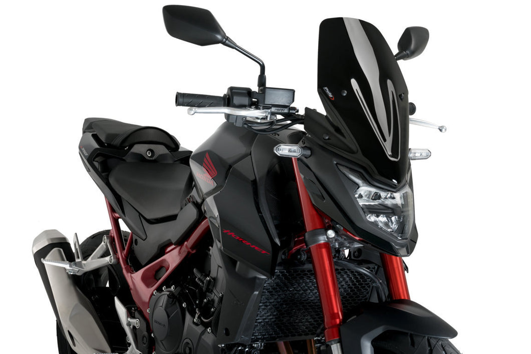 Puig New Generation Touring Screen For Honda CB750 Hornet (2023 - Onwards) - Black