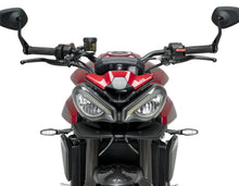 Load image into Gallery viewer, Puig Naked Downforce Front Spoilers For Triumph Street Triple 765 And Speed Triple 1200 RS (Matt Black)