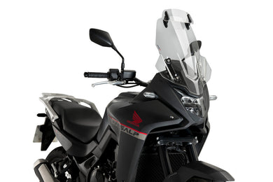 Puig Touring Screen With Visor For Honda XL750 Transalp (2023 - Onwards) - Clear