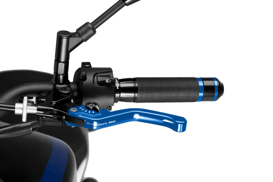 Puig Short 3.0 Clutch Lever (Blue Lever, Black Adjuster)