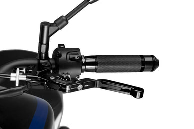 Puig 3.0 Extendable Folding Clutch Lever (Black With Black Adjuster)