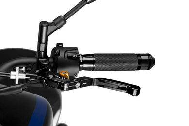 Puig 3.0 Extendable Folding Clutch Lever (Black With Gold Adjuster)