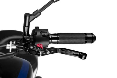 Puig 3.0 Extendable Folding Clutch Lever (Black With Red Adjuster)