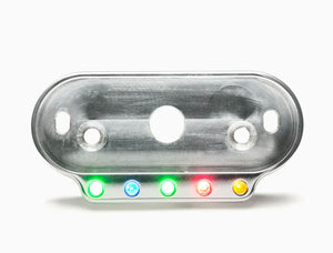 Motogadget motoscope mini combi frame with indicator lights (Silver)