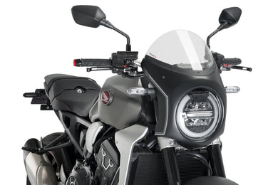 Puig Retro Semi Fairing For Honda Neo Sports Cafe (Clear)