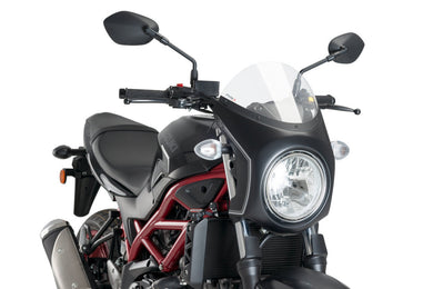 Puig Retro Semi Fairing To Suit Suzuki SV650 (2016 - Onwards) - Clear