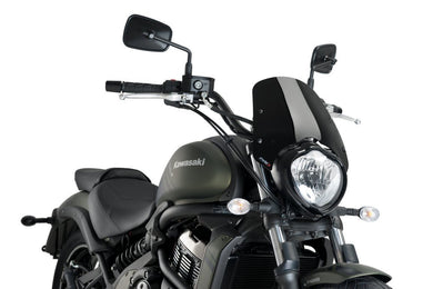 Puig New Generation Sport Screen to Suit Kawasaki Vulcan S (Black)