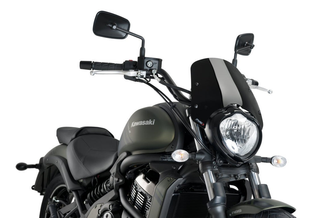Puig New Generation Sport Screen to Suit Kawasaki Vulcan S (Black)