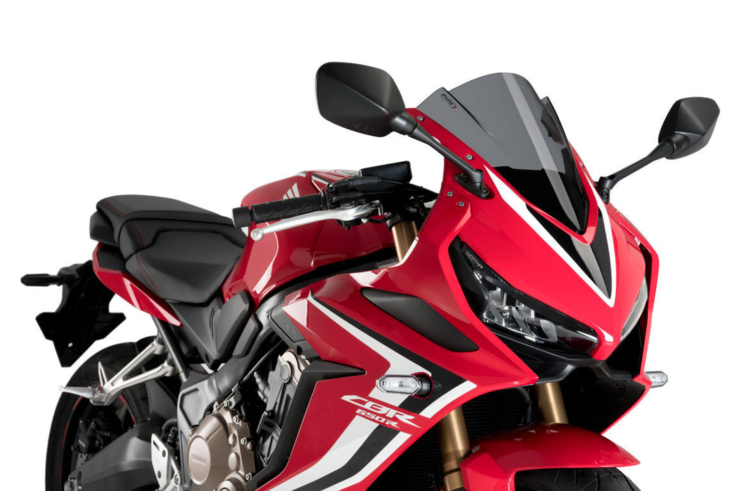 Puig Z-Racing Screen For Honda CBR650R 2019 - Onwards (Dark Smoke)