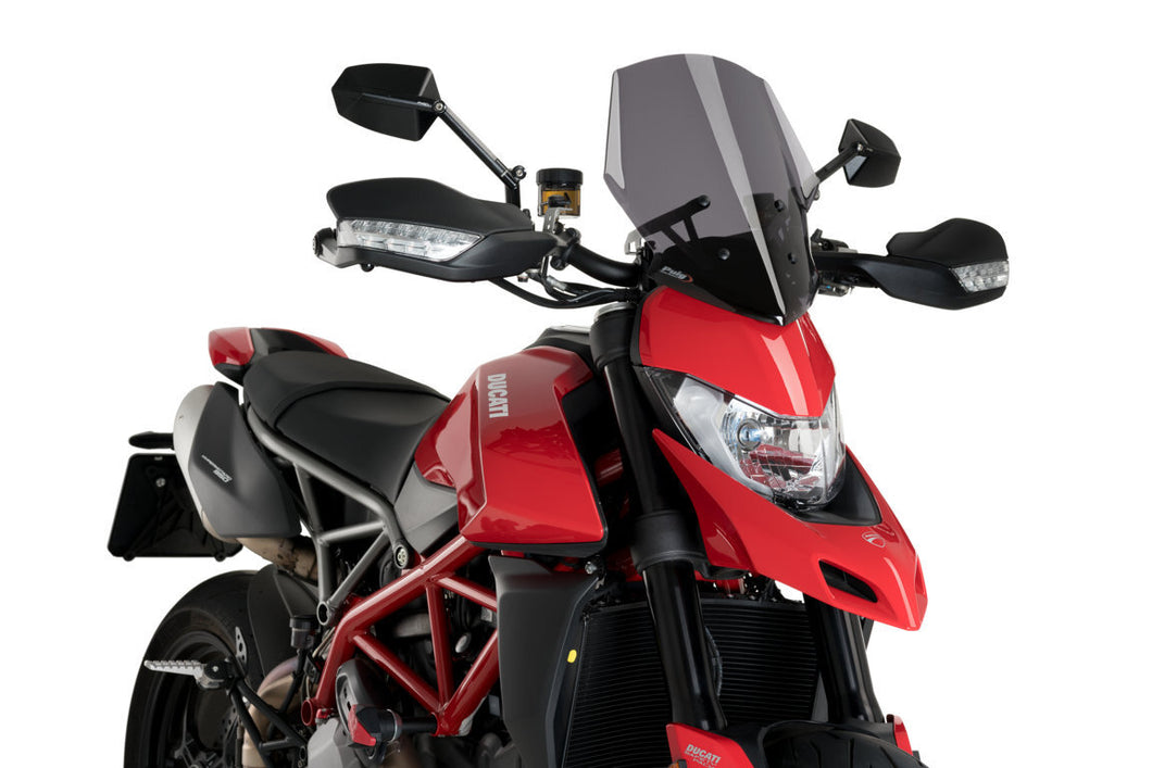 Puig New Generation Sport Screen To Suit Ducati Hypermotard 939/939SP (2019) - Dark Smoke