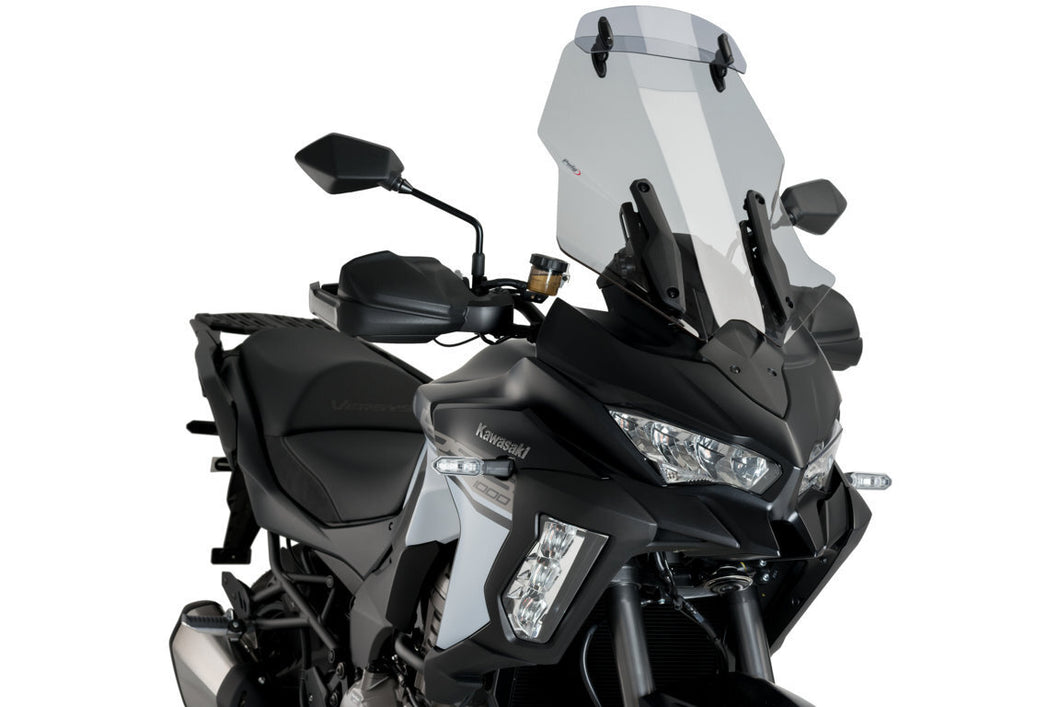 Puig Touring Screen With Visor For Kawasaki Versys 1000 SE (2019 - Onwards) - Smoke