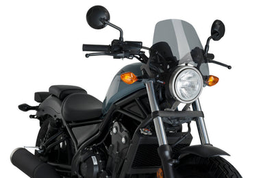 Puig New Generation Sport Screen For Honda CMX 300/500 Rebel (Light Smoke)