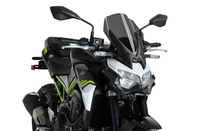 Puig Naked New Generation Touring Screen To Suit Kawasaki Z900 (2020 - Onwards) - Dark Smoke