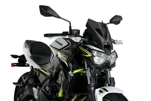 Puig Windshield New Generation Sport Screen For Kawasaki Z650 2020 - Onwards (Dark Smoke)