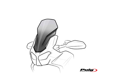 Puig Touring Screen For Kawasaki Z1000 (2007 - 2009) - Dark Smoke