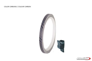 Puig Universal Wheel Rim Strips (Carbon Look) - With Applicator