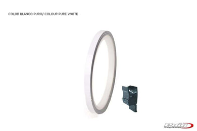 Puig Universal Wheel Rim Strips (Pure White) With Applicator