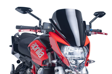 Puig Racing Screen For Aprilia Shiver 750 (2010 - 2016) - Dark Smoke