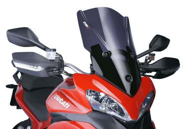 Puig Touring Plus Screen For Ducati Multistrada 1200/S (2010 - 2012) - Dark Smoke