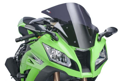 Puig Standard Screen Compatible with Kawasaki ZX-10R 2011 - 2015 (Dark Smoke)