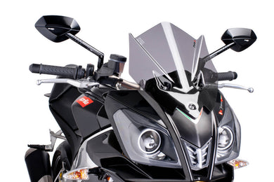 Puig Z-Racing Screen To Suit Aprilia Tuono V4R (2011-2014) - Light Smoke