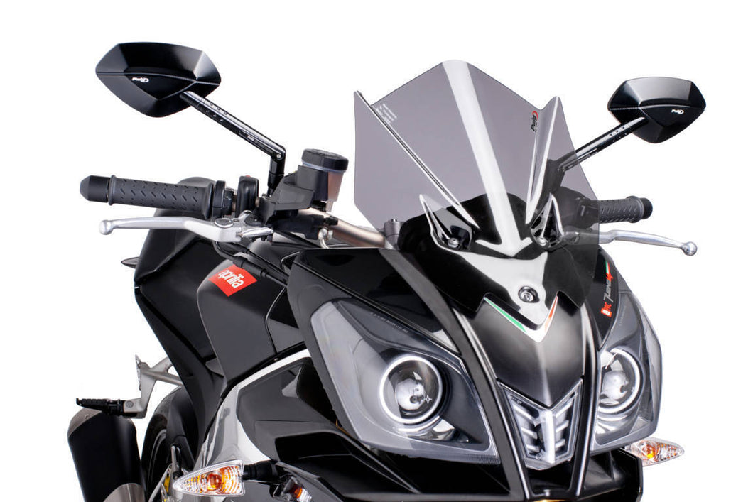 Puig Z-Racing Screen To Suit Aprilia Tuono V4R (2011-2014) - Light Smoke