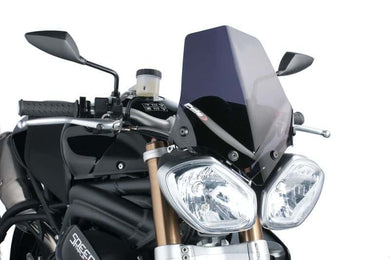 Puig New Generation Sport Screen to Suit Triumph Speed Triple/R Street Triple/R (Dark Smoke)