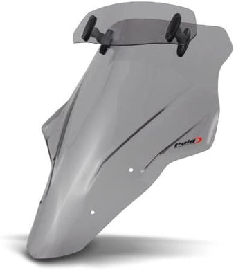 Puig Touring Screen + Visor Compatible WIth Kawasaki ER-6F 2012 - 2016 (Light Smoke)