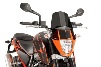 Puig New Generation Sport Screen For KTM 690 Duke (2012 - 2020) - Dark Smoke