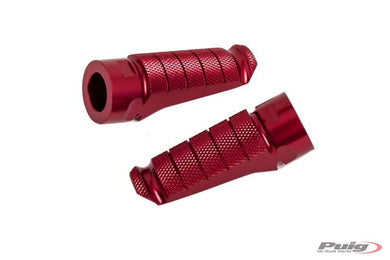 Puig Racing Style Footpegs (Colour: Red)