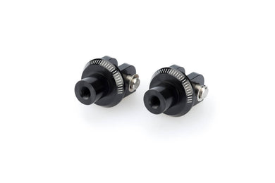 Puig Racing Footpeg Adaptors For Yamaha YZF-R1/YZF-R1M/YZF-R6 (Black)