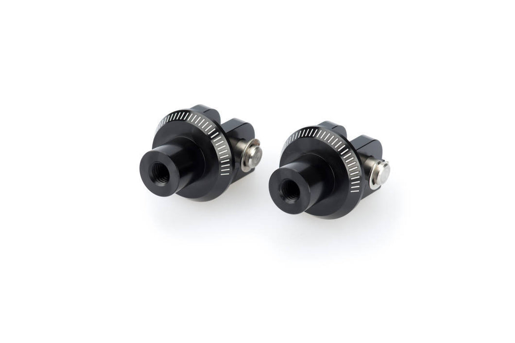 Puig Racing Footpeg Adaptors For Yamaha YZF-R1/YZF-R1M/YZF-R6 (Black)