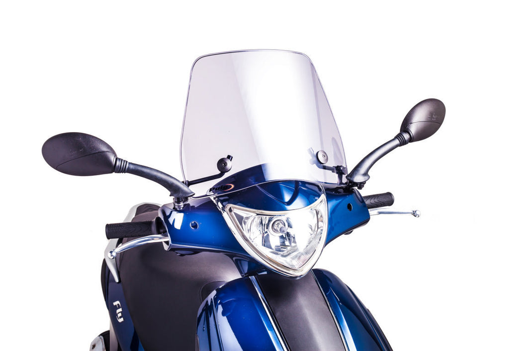 Puig Trafic Screen For Piaggio Fly 50/125 (2013 - 2015) - Clear