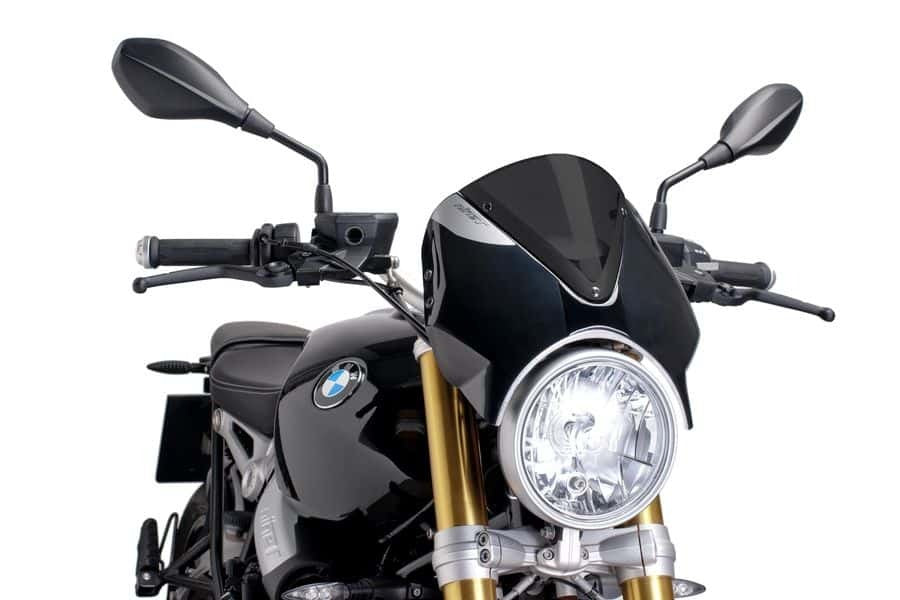 Puig Retrovision Screen To Suit BMW R Nine T / Pure (Dark Smoke)