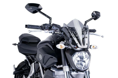 Puig Naked New Generation Sport Screen To Suit Yamaha MT-07/FZ-07 (2014-2017) - Smoke