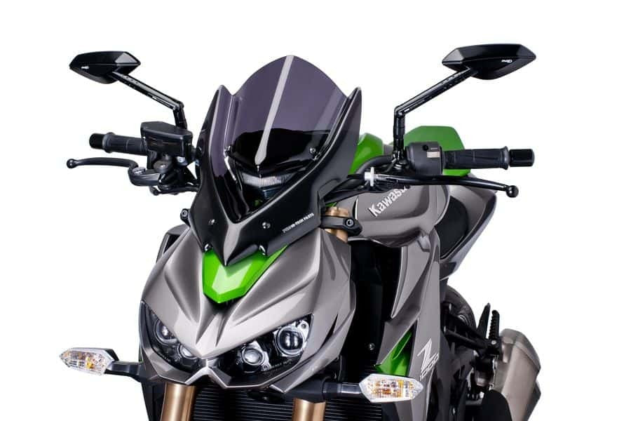 Puig Naked New Generation Touring Screen To Suit Kawasaki Z1000 (2014-2018) - Dark Smoke