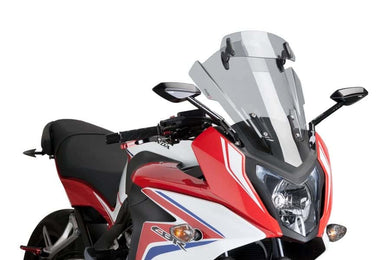 Puig Touring Screen With Visor For Honda CB650F 2014 - 2020 (Light Smoke)