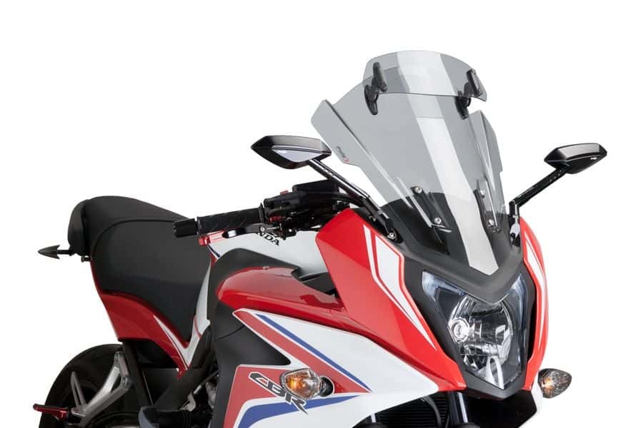 Puig Touring Screen With Visor For Honda CB650F 2014 - 2020 (Light Smoke)