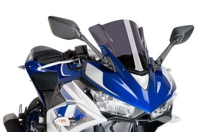 Puig Z-Racing Screen For Yamaha YZF-R3 2015 - 2018 (Dark Smoke)