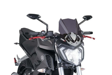 Puig New Generation Sport Screen For Yamaha MT-125 (2014 - 2019) - Dark Smoke
