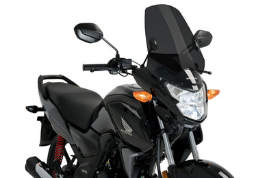 Puig New Generation Sport Screen For Honda CB125F (2015 - Onwards) - Dark Smoke