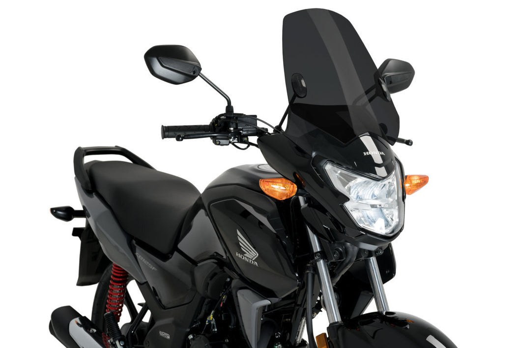 Puig New Generation Sport Screen For Honda CB125F (2015 - Onwards) - Dark Smoke
