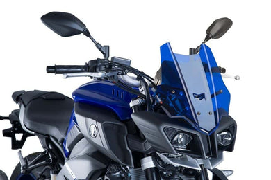Puig Touring Screen For Yamaha MT-10/SP/FZ-10 (2016 - 2021) - Blue
