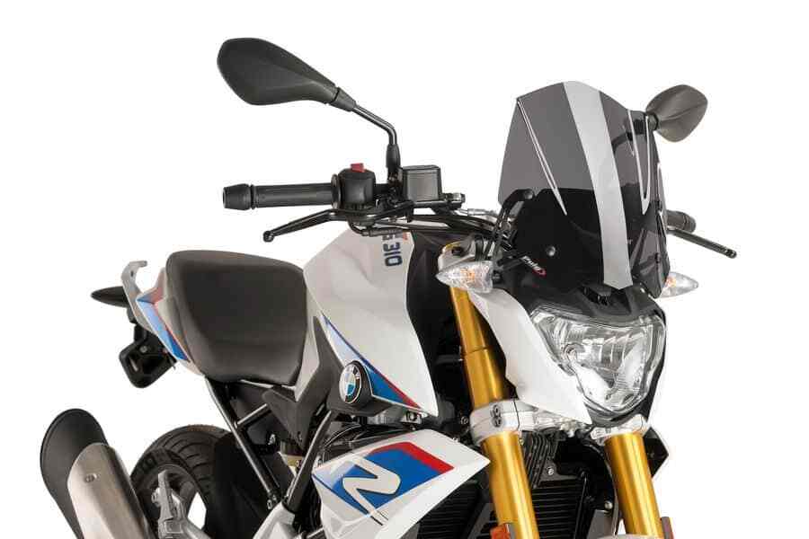 Puig New Generation Sport Screen To Suit BMW G310R 2016 - Onwards (Dark Smoke)